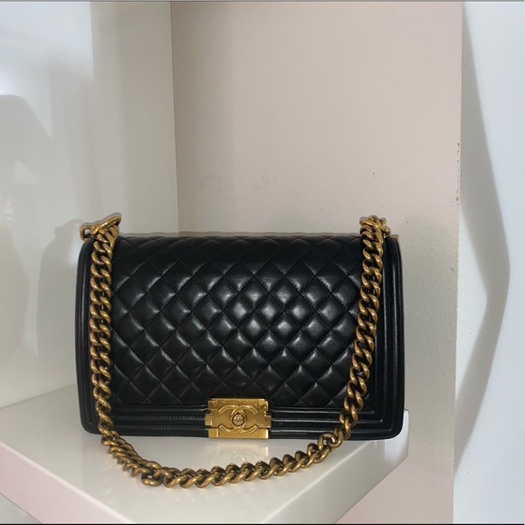 Chanel le boy gold hardware Clearance